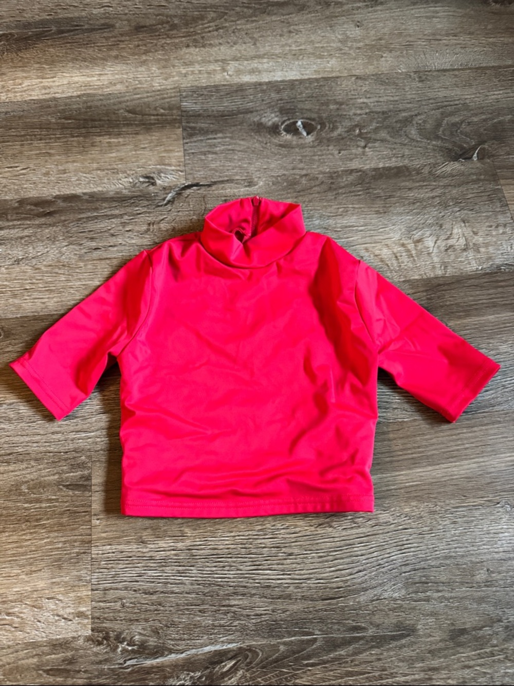 Balera Red Turtleneck Dance Top